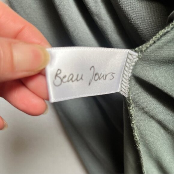 Beau Jours lager loose drapey button cardigan Sz XL - Picture 8 of 12